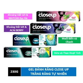 Kem Đánh Răng Close Up Trắng Răng Tự Nhiên Dạng Gel 230G