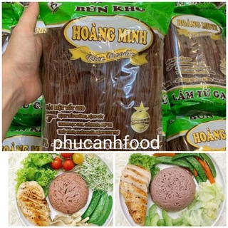 Bún gạo lứt đỏ HÒANG MINH  Thực dưỡng eat clean giảm cân gói 500g