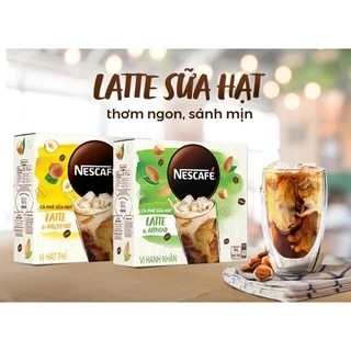 Nescafe Latte Sữa Hạt 10 gói x 24 gram các vị