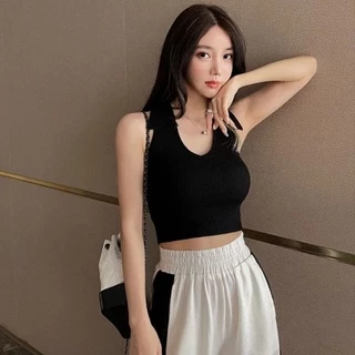 Áo croptop ba lỗ ngược