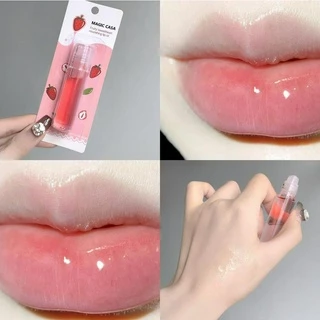 Dưỡng ẩm Roll-On Lip Oil Care Gentle Tender Lips Cracked Transparent Fruit Flavor Lipstick