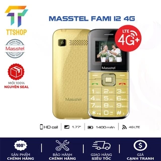 Điện Thoại người già Masstel Fami 12 4G LTE phím lớn , Loa to Giá rẻ - Mới nguyên seal - Hàng chính hãng