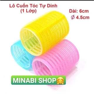 [HCM] Lô Cuốn Tóc tự dính size ĐẠI ( 4 x 6 cm), nhiều màu lõi nhựa , lẻ 1 cái