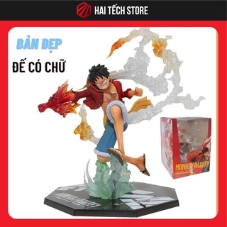 Mô hình One Piece Luffy mũ rơm gear 2 haki ngầu lòi hàng cao cấp đế có chữ tên nhân vật luffy cao 20cm hiệu ứng đặc biệt