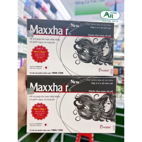 Viên uống MAXXHAIR giúp tóc khoẻ mọc tóc nhanh