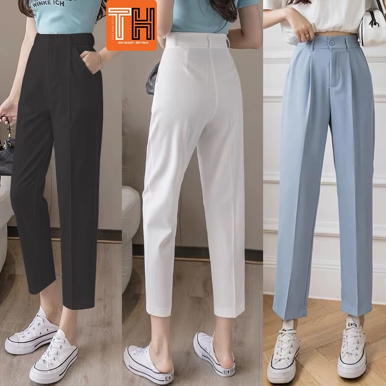 Quần tây baggy nữ lưng cao form rộng cực HOT cực sành điệu thanh lịch