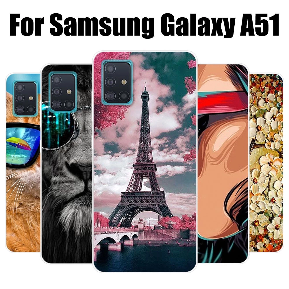 Ốp Điện Thoại TPU Dẻo In Họa Tiết Độc Đáo Thời Trang Cho Samsung Galaxy A51 50