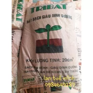 Đất Tribat dinh dưỡng 20dm3, Đất trồng cây có kèm phân bón, Trồng rau mầm, Rau, Hoa giá tốt nhất