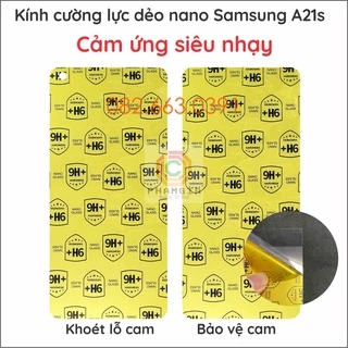 Dán cường lực Samsung A21S nano dẻo siêu đẹp siêu bền