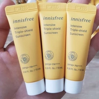 [Mini size] Kem chống nắng Innisfree Intensive Triple Shield Sunscreen 10ml