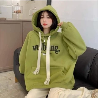 Áo khoác hoodie nỉ mùa đông nam nữ form rộng unisex có dây kéo