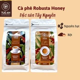 Cà phê Robusta Honey rang xay nguyên chất cafe bột hạt pha máy pha phin Tuệ An