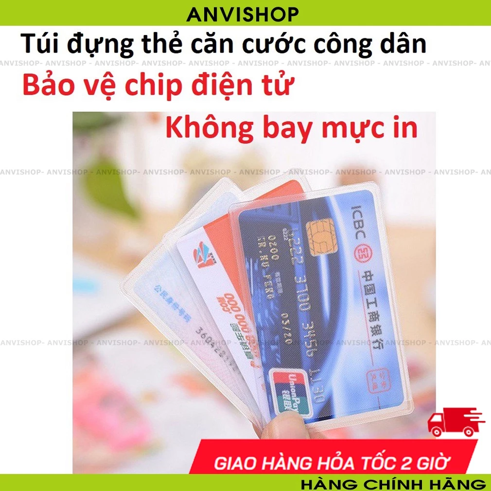 Túi đựng thẻ căn cước công dân, bằng lái xe, ATM, Card visit, CMND ANVISHOP