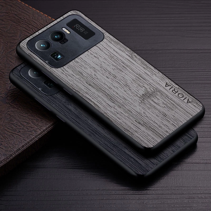 Ốp Lưng Cho xiaomi mi 11 ultra 5G Họa Tiết Gỗ Tre Da Vỏ Điện Thoại Sang Trọng coque Cho xiaomi mi 11 ultra case capa