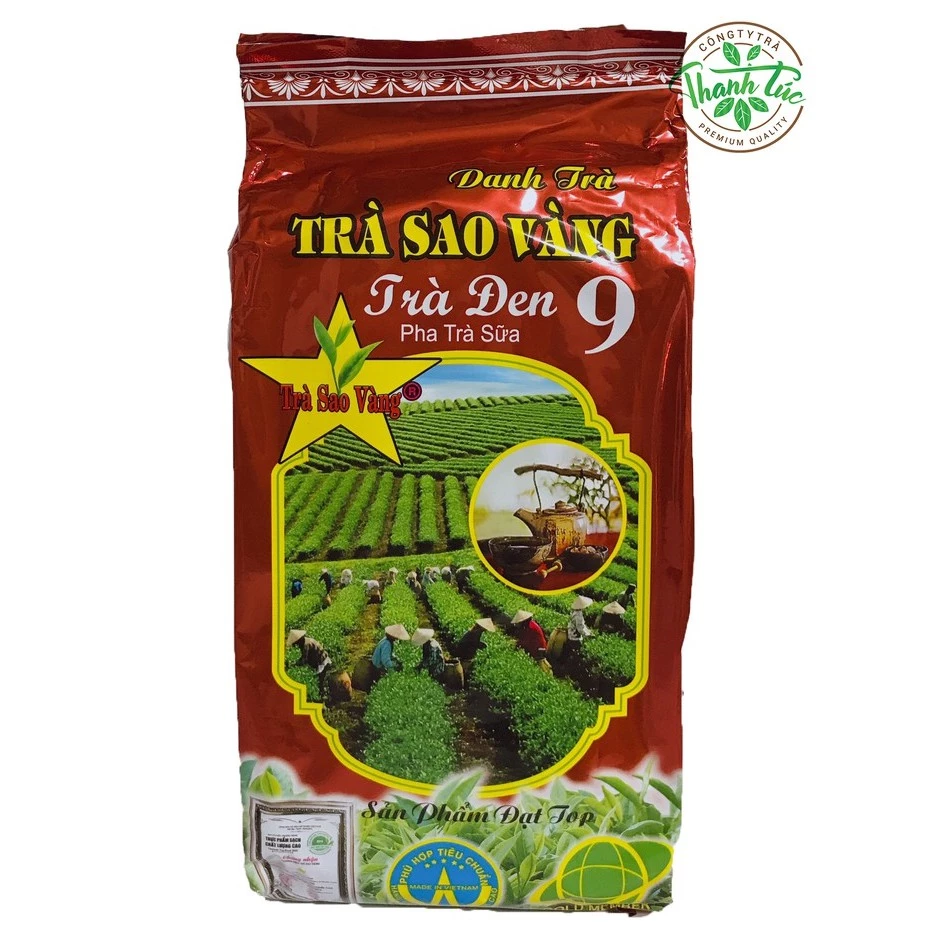 Trà Đen Số 9 Pha Trà Sữa Sao Vàng Gói 500gr