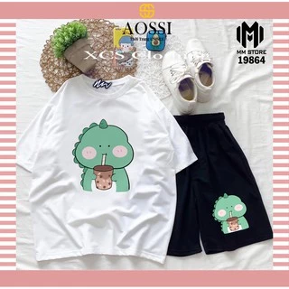 Đồ Bộ Hoạt Hình Unisex KHỦNG LONG – Aossi , Set Cartoon, Freesize, Thun Cotton, Nam Nữ Đều Mặc Được Hm1986