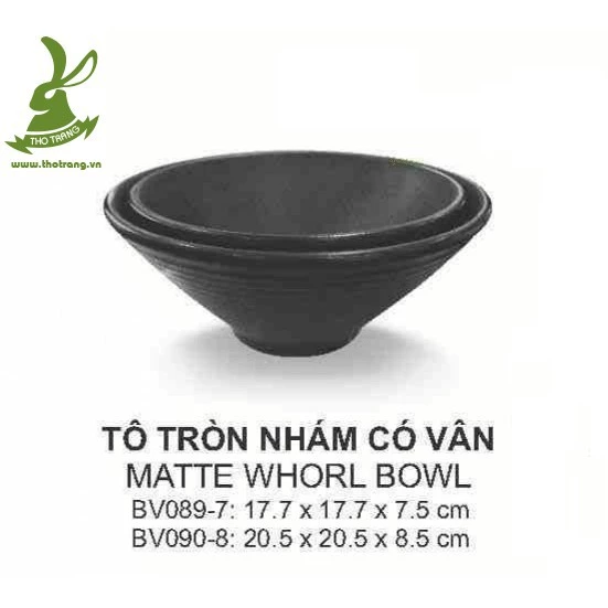 Bát Vừa Hình Tam Giác Nhựa Melamine Màu Đen Kiểu Hàn Quốc 17.7*17.7*7.5cm Srithai Superware BV089-7