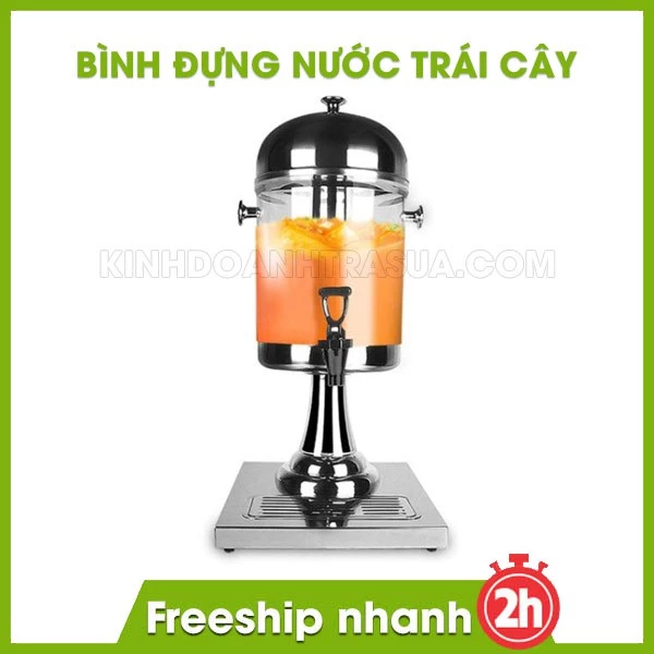 Bình Đựng Nước Trái Cây Inox 8L (Loại Tốt)