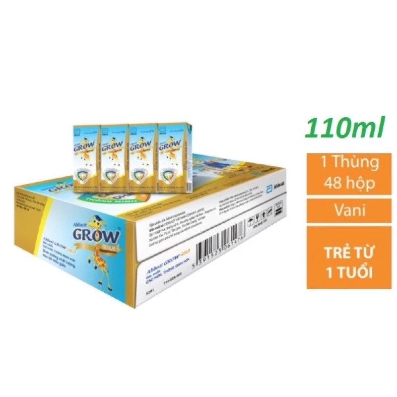 Thùng 48 hộp sữa bột pha sẵn Abbott grow 110ml