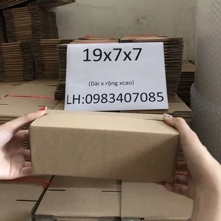 19x7x7 hộp carton đóng hàng giá rẻ