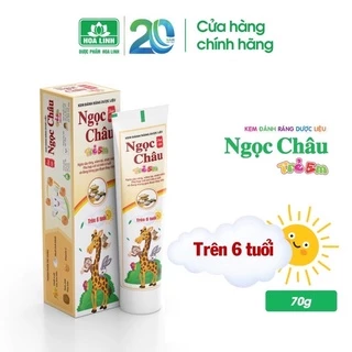 kem đánh răng dược liệu ngọc châu cho trẻ em trên 6 tuổi 70g