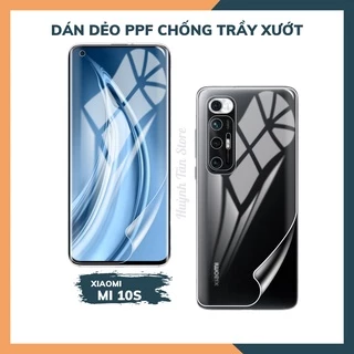 Dán dẻo PPF xiaomi mi 10s trong suốt hoặc nhám chống bám vân tay bảo vệ điện thoại mua 1 tặng 1 huỳnh tân store