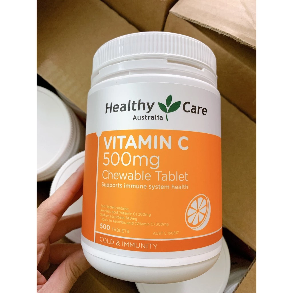 Vitamin C Healthy Care Úc 500 Viên Mẫu Mới