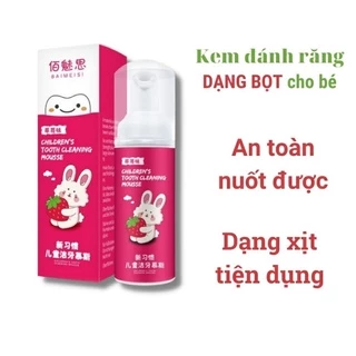 Kem đánh răng cho bé, kem đánh răng trẻ em tạo bọt nuốt được