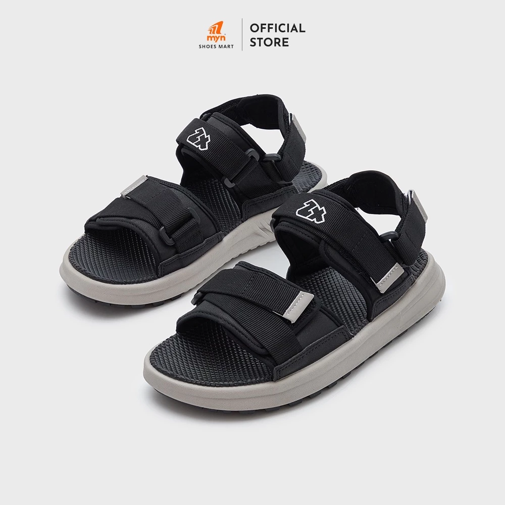 Sandal 2 quai ZX 2822 Black Grey bản to có thể tháo quai hậu đế Phylong EVA 3.5cm cá tính