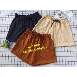 Quần shorts lưng cao bigsize