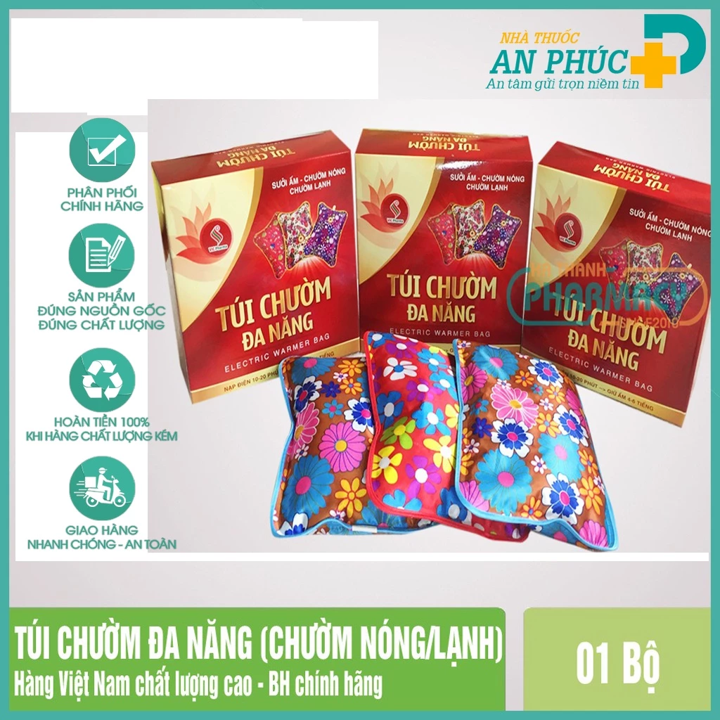 [BẢO HÀNH 6T] Túi Chườm Đa Năng - Hàng Việt Nam Chất Lượng Cao - Sưởi ấm, Chườm nóng, Chườm lạnh..