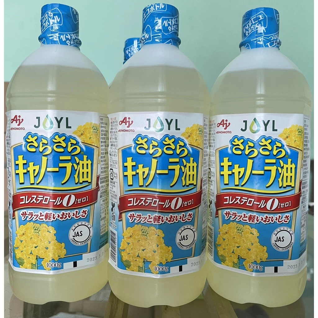 (Date 09/2027) Dầu Ăn Hoa Cải Ajinomoto 1000g Nhât Bản