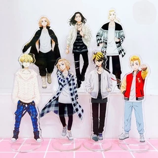 Mô Hình Standee Anime Mikey Draken Tokyo Revengers Chất liệu Acrylic trang trí góc học tập bàn làm việc kích thước 15cm