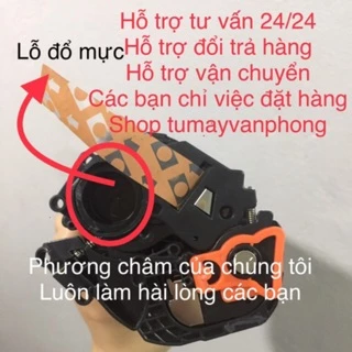 hộp mực máy in canon 2900, hộp mực 12a có lỗ đổ mực và mực thải