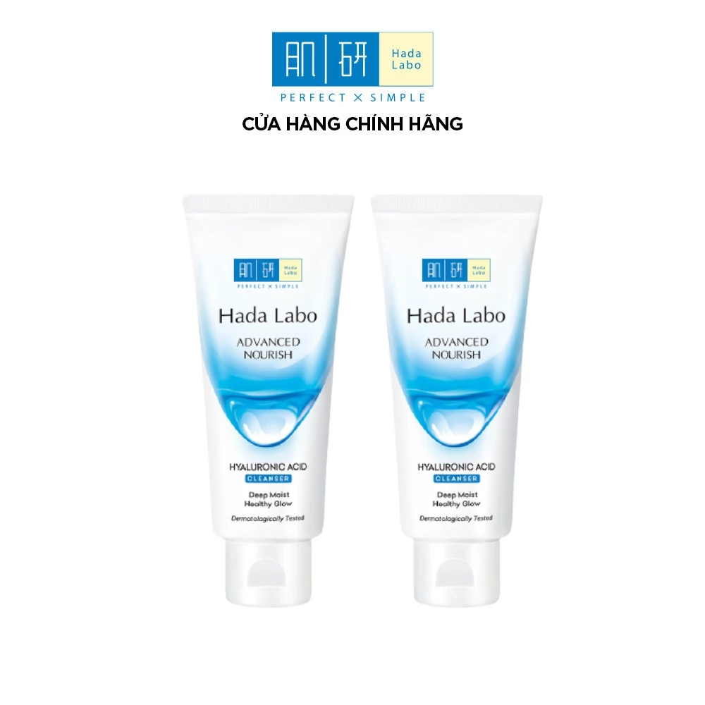 [VB] Combo 2 Sữa rữa mặt ẩm mịn Hada Labo Advanced Nourish Cleanser 80g