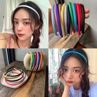 1pcs Vintage Solid Color Băng Đô Cài Tóc Cho Bé Hair Bands Lovely Children Headband