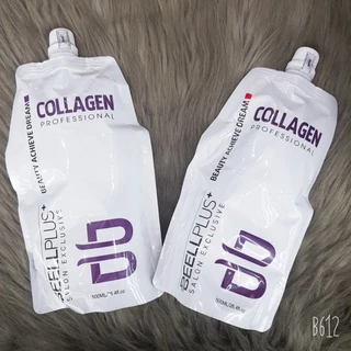 Hấp túi collagen dành cho tóc hư tổn nặng Beellplus tím 500ml