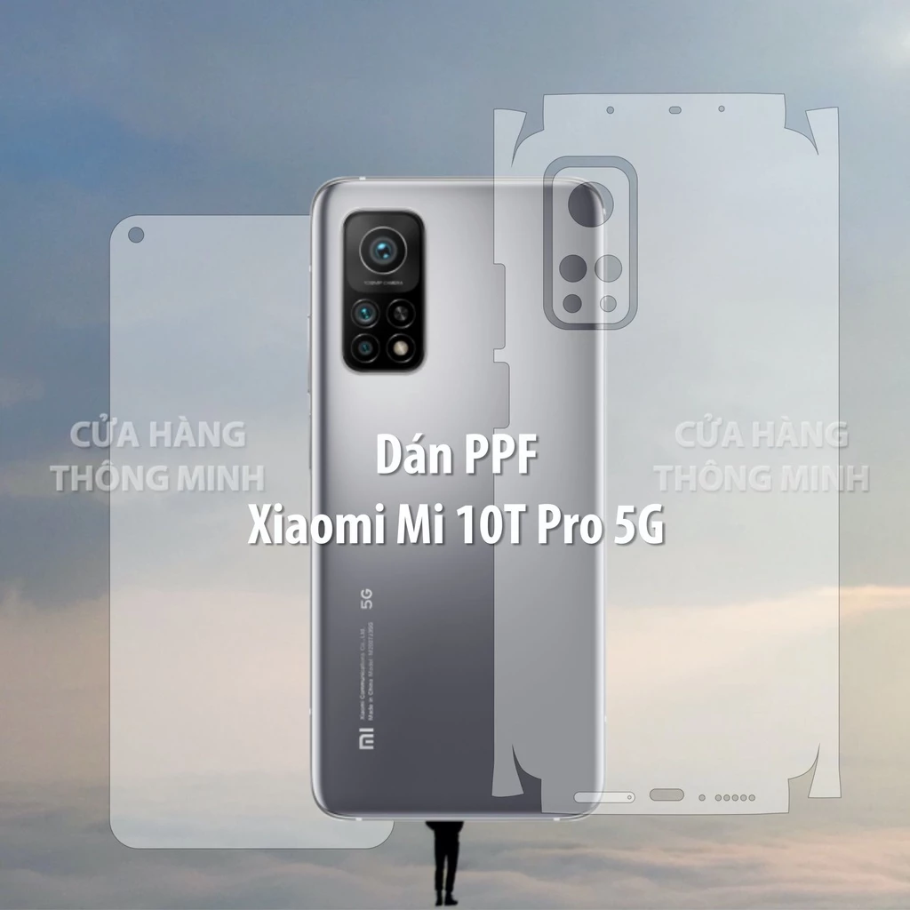 Tấm dán Xiaomi Mi 10T Pro 5G dán PPF mặt trước, dán mặt sau, dán màn hình, dán mặt lưng Full viền chuẩn