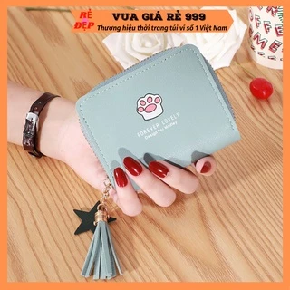 Ví nữ ngắn đẹp cầm tay mini nhỏ gọn bỏ túi thời trang hàn quốc cute dễ thương giá rẻ VN42