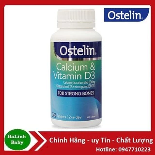 Ostelin vitamin D & Calcium cho bà bầu 130 viên của Úc [Date mới nhất]