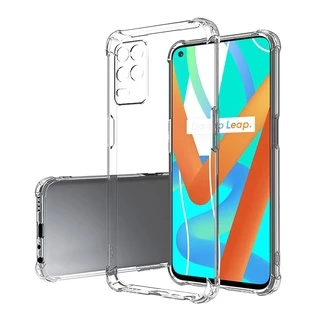 Ốp điện thoại trong suốt chống sốc cho Realme 12 12+ 11 11X 10 Pro+ 9 9i 8 7 6 5 X7 X2 Q3 GT Neo 3 3T 2 Pro Plus GT2 Neo2 XT V15 Q 7i 6i 5i 5s Narzo 50 50A 50i Prime