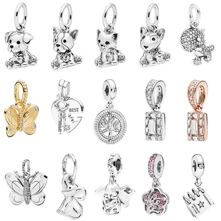 Mặt Dây Chuyền Hình Xương Chó Con Mạ Bạc 925sterling