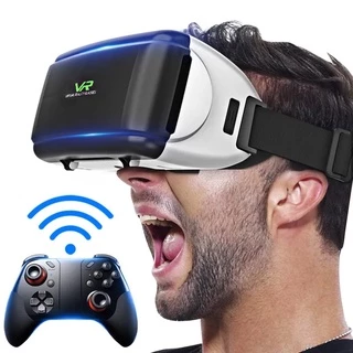 100 A8 VR SHINECON VR hộp + kính + tai nghe trò chơi + màn hình thông minh + tay cầm không dây Bluetooth điện thoại di động + tay cầm trò chơi tích hợp hộp VR thực tế ảo thiết bị đeo được