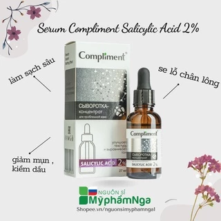 Serum Compliment Salicylic Acid 2% làm sạch sâu, giảm mụn, se lỗ chân lông, kiềm dầu