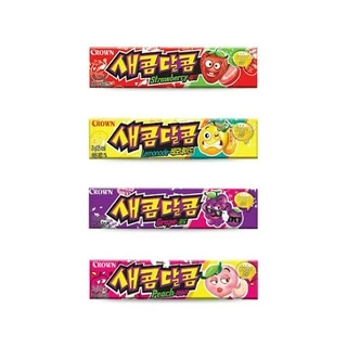 Hàn Quốc Crown Saecom Dalcom Sweet and Sour Candy Chewy Candy 29g (4 hương vị)
