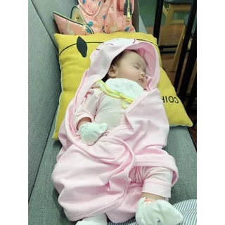 🌸🌸 CHOÀNG COTTON CÓ NÓN CHO BÉ TỪ 0 THÁNG TUỔI 🌸🌸 MOM'S MÍA