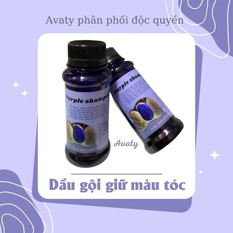 Dầu gội giữ màu tóc avaty siêu dưỡng 75ml