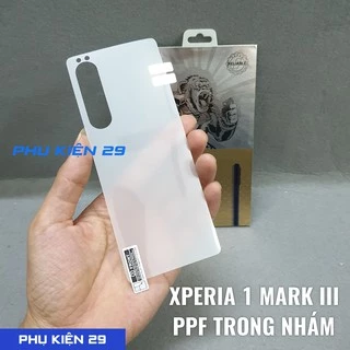 [Sony Xperia 1 Mark 3/4, Mark III / IV] Dán dẻo FULL mặt lưng PPF nhám cao cấp