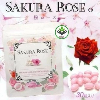 Viên uống thơm người, thơm cơ thể Sakura Rose Nhật Bản 30 viên