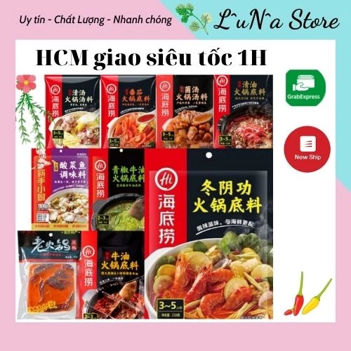 Gia Vị Lẩu Haidilao Tứ Xuyên Trùng Khánh thơm ngon - Cốt Lẩu Haidilao Hot Pot Đủ Vị